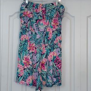 Lilly Pulitzer strapless romper